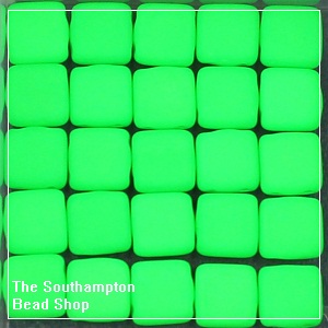 CzechMates Tile Bead 6mm-Neon Green